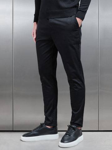 Tailored Chino Trouser in Black