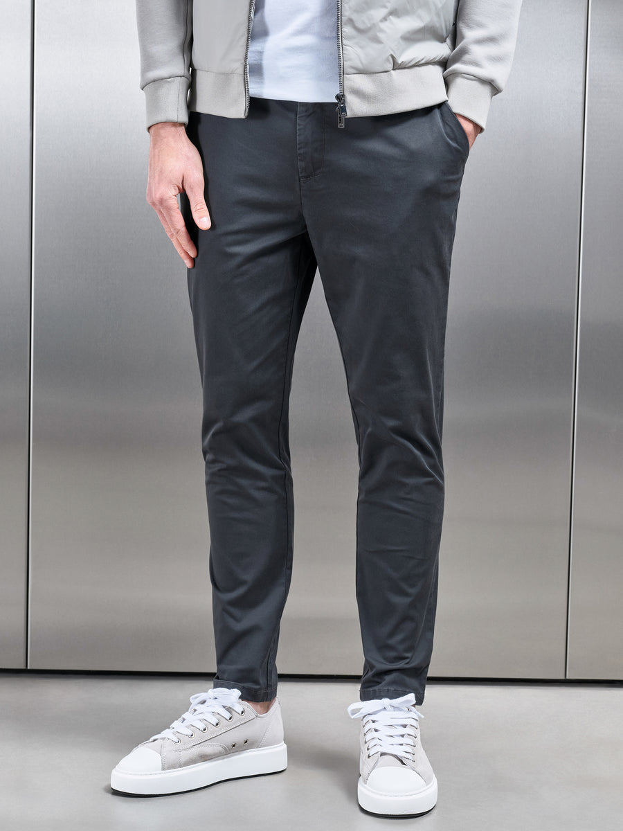 Slim Fit Chino Trouser in Grey