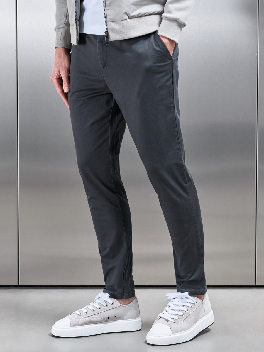 Slim Fit Chino Trouser in Grey