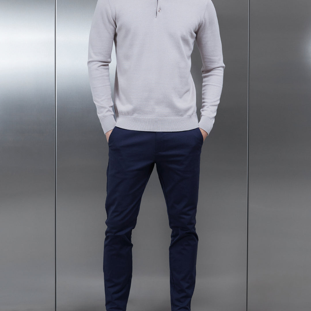Tailored Chino Trouser in Navy