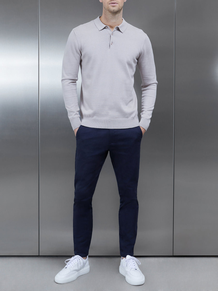 Tailored Chino Trouser in Navy