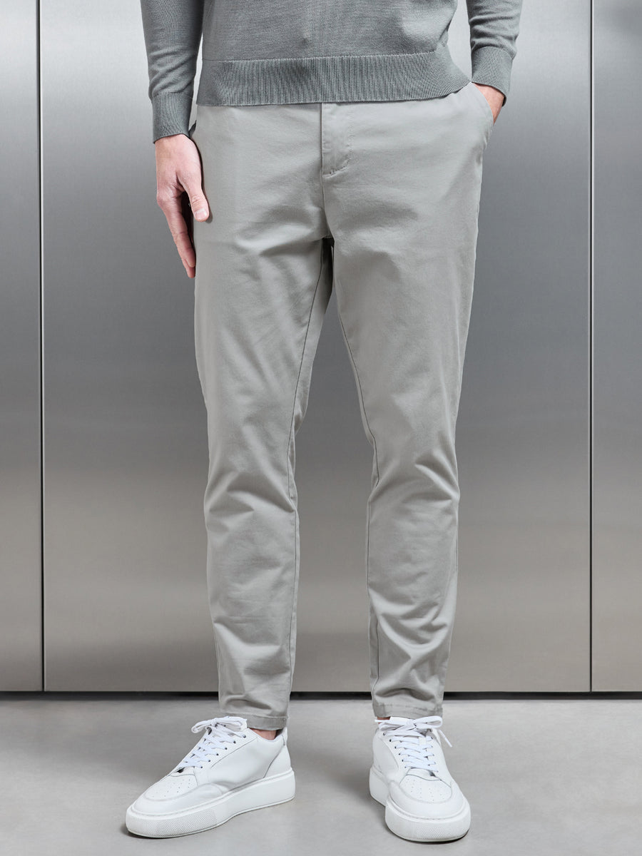 Tailored Chino Trouser in Stone