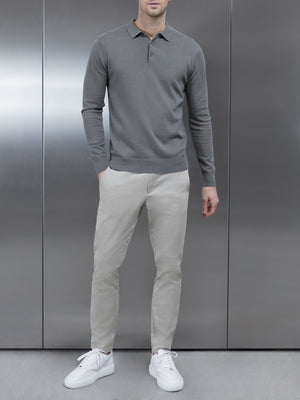 Tailored Chino Trouser in Stone