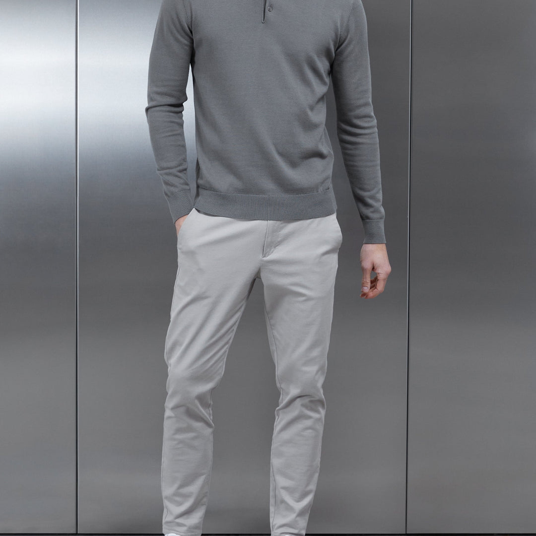 Tailored Chino Trouser in Stone