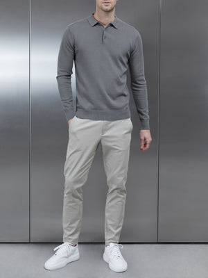 Slim Fit Chino Trouser in Stone