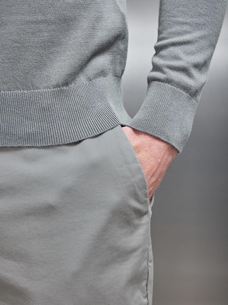 Slim Fit Tailored Trouser in Stone