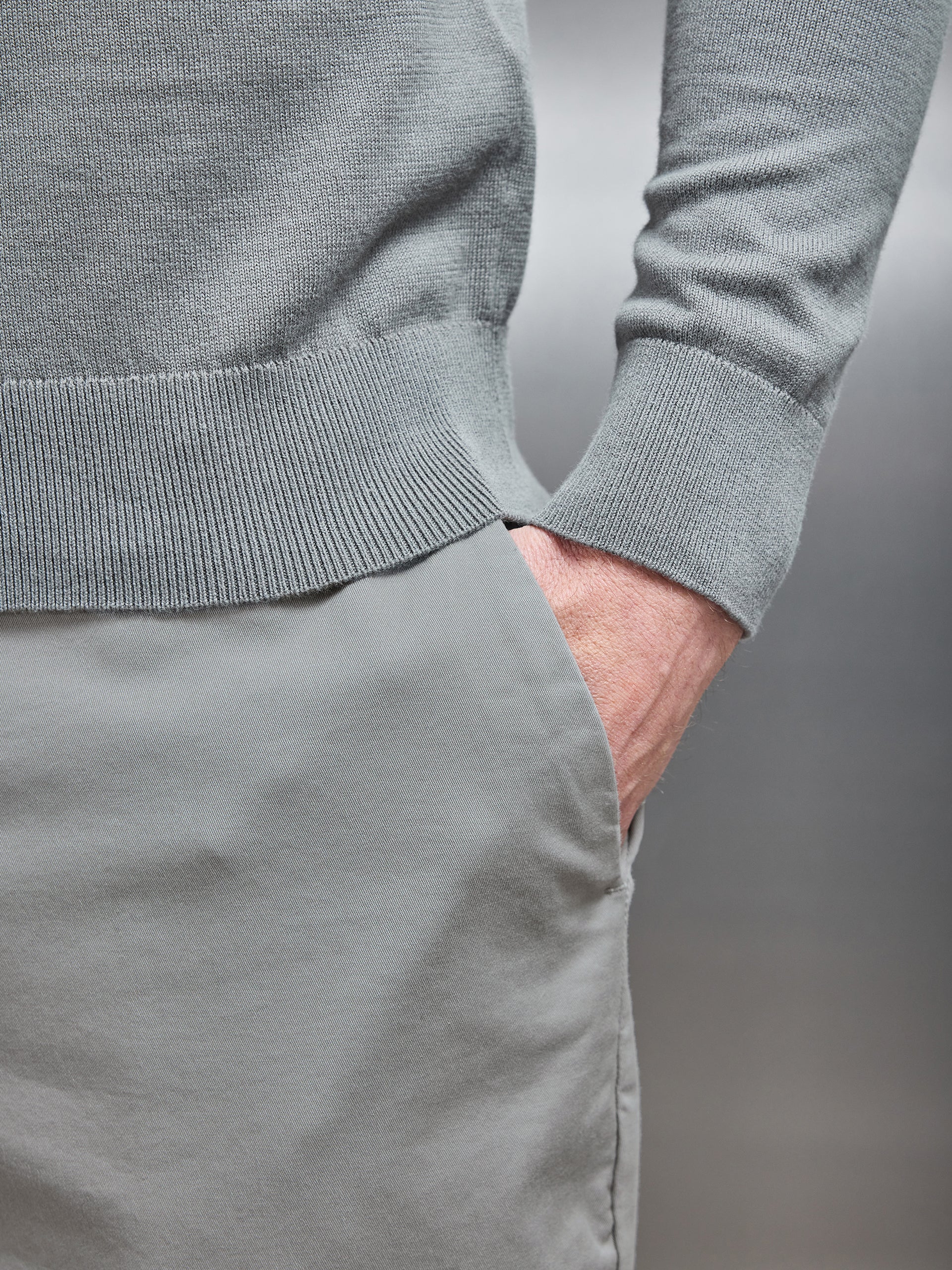 Tailored Chino Trouser in Stone