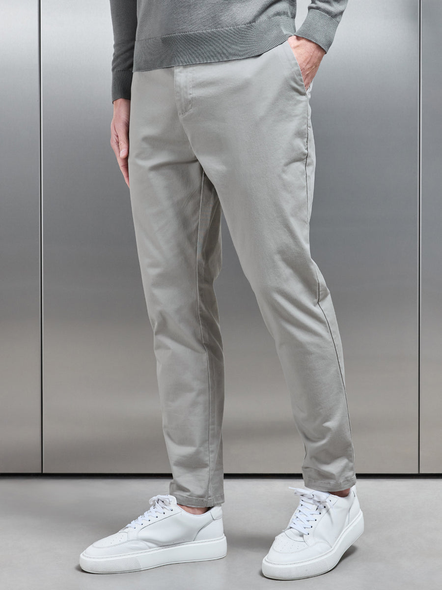 Tailored Chino Trouser in Stone