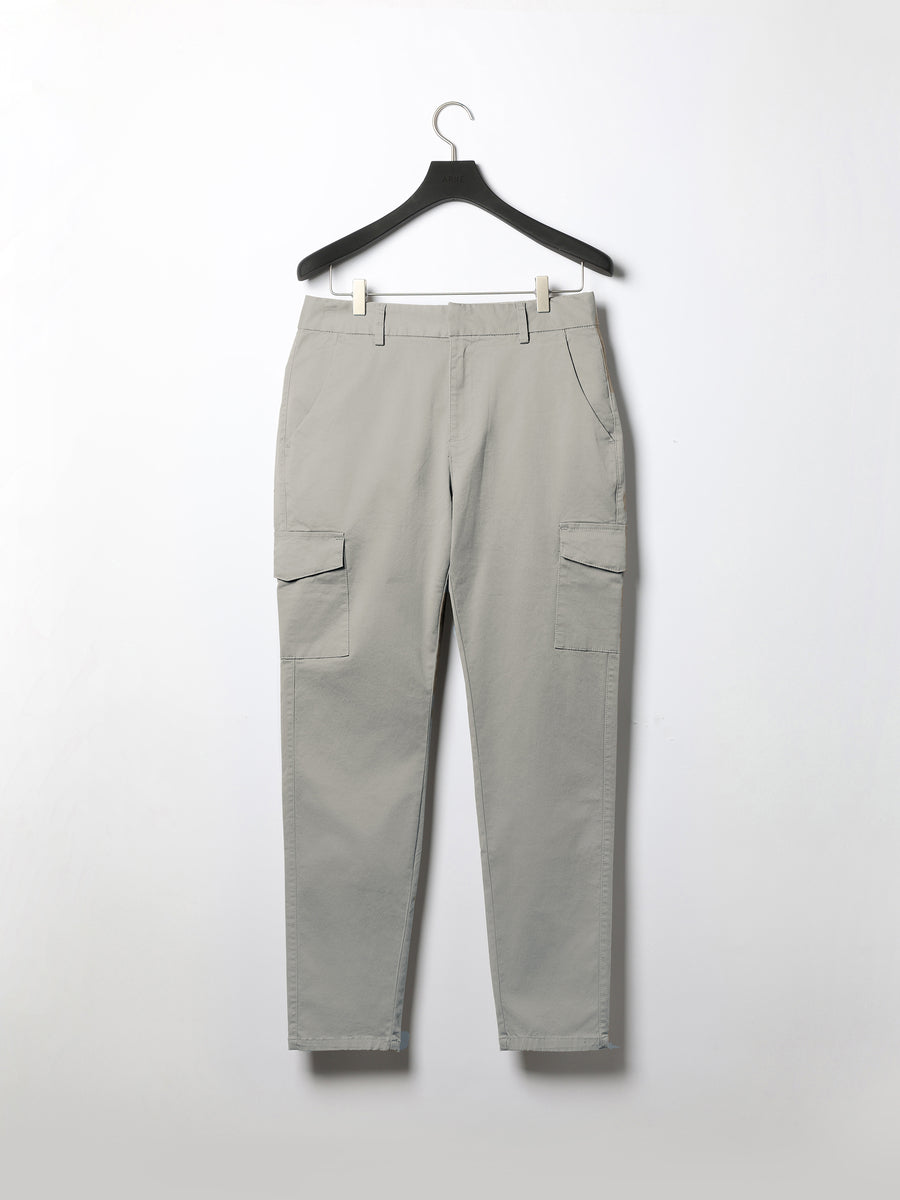 Tailored Cotton Cargo Pant in Stone