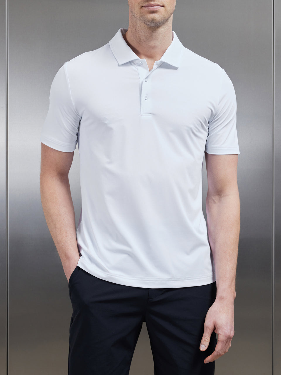 Technical Polo Shirt in White