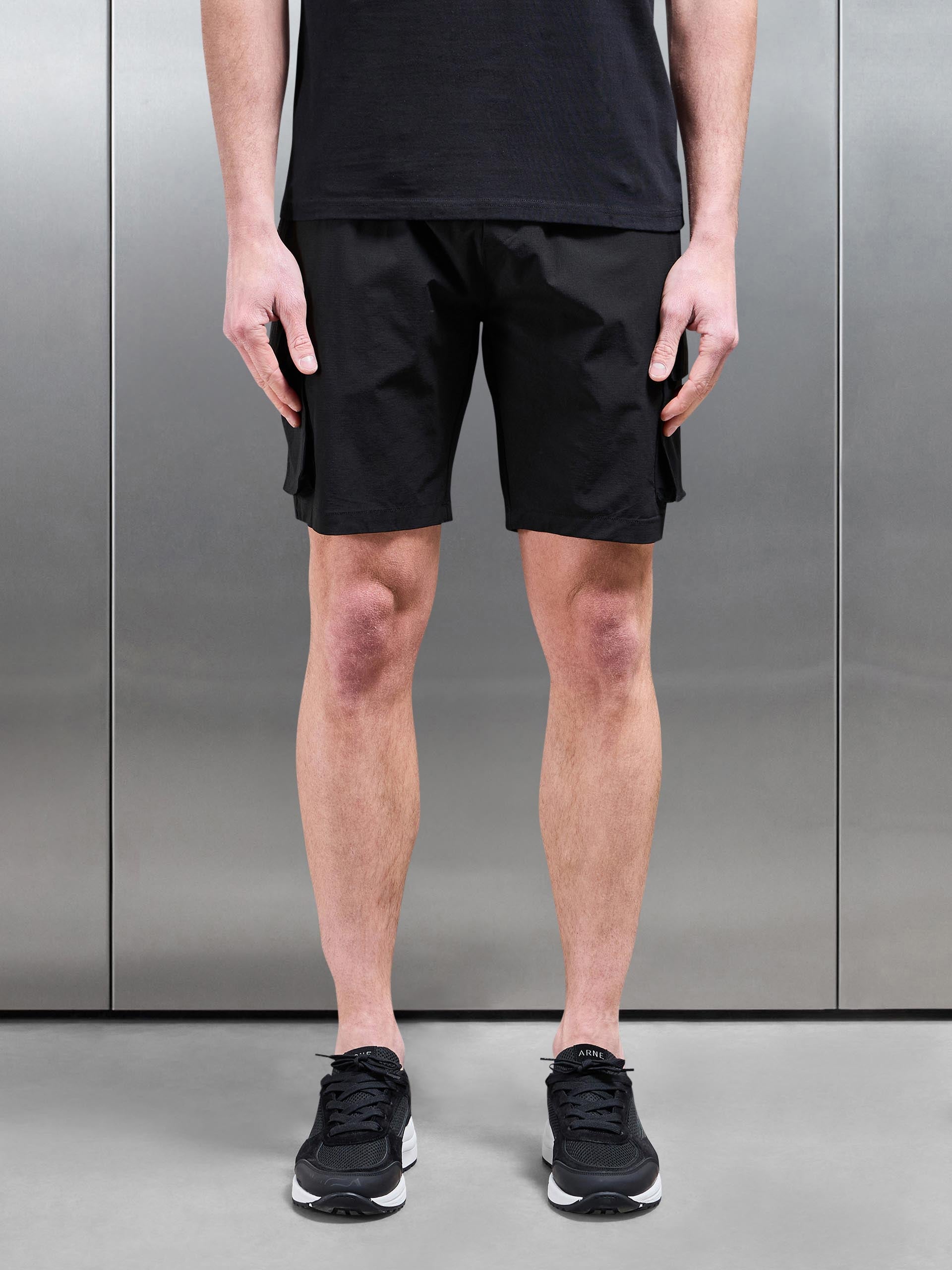 Utility Cargo Short in Black