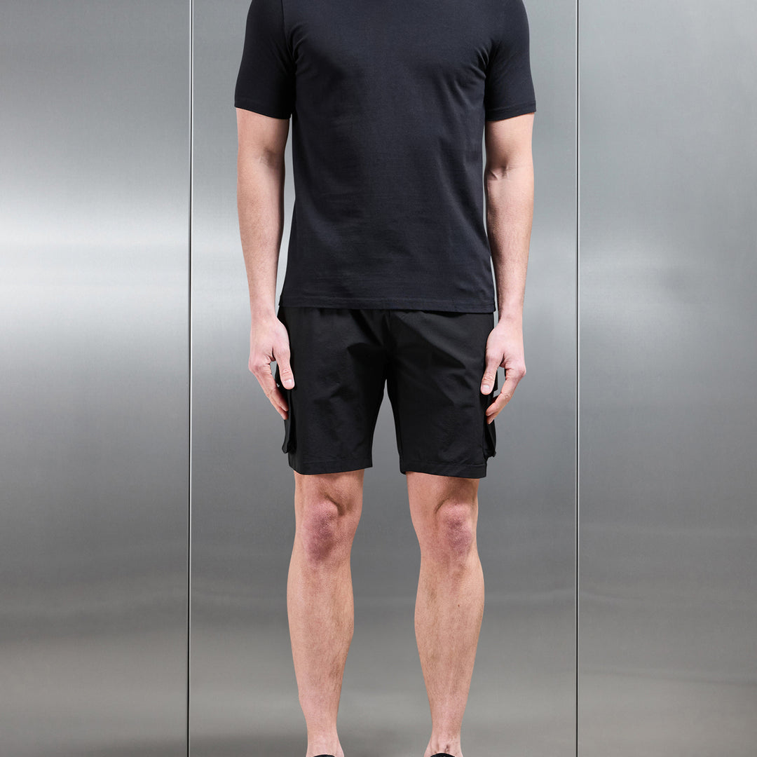 Utility Cargo Short in Black