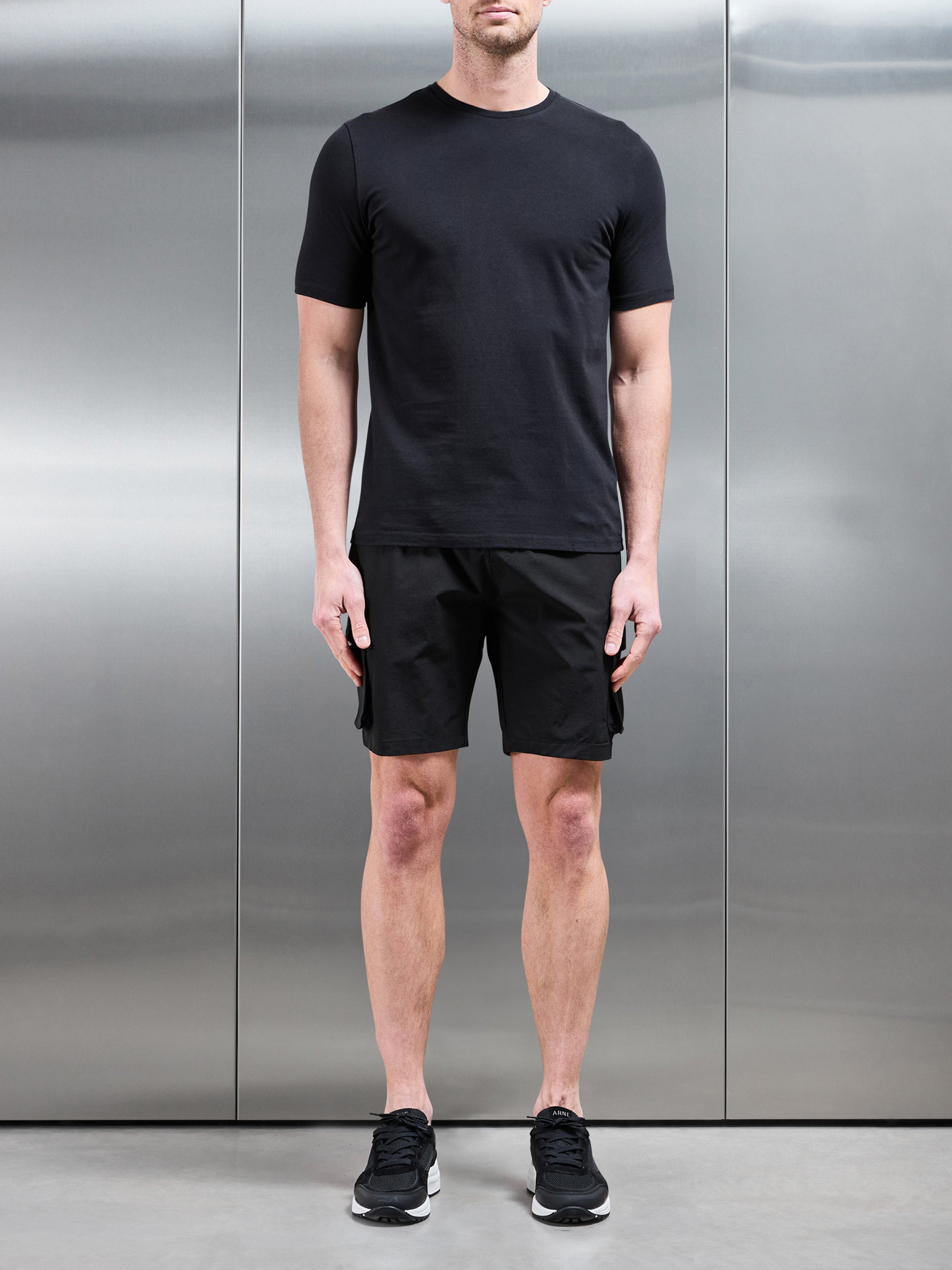 Utility Cargo Short in Black