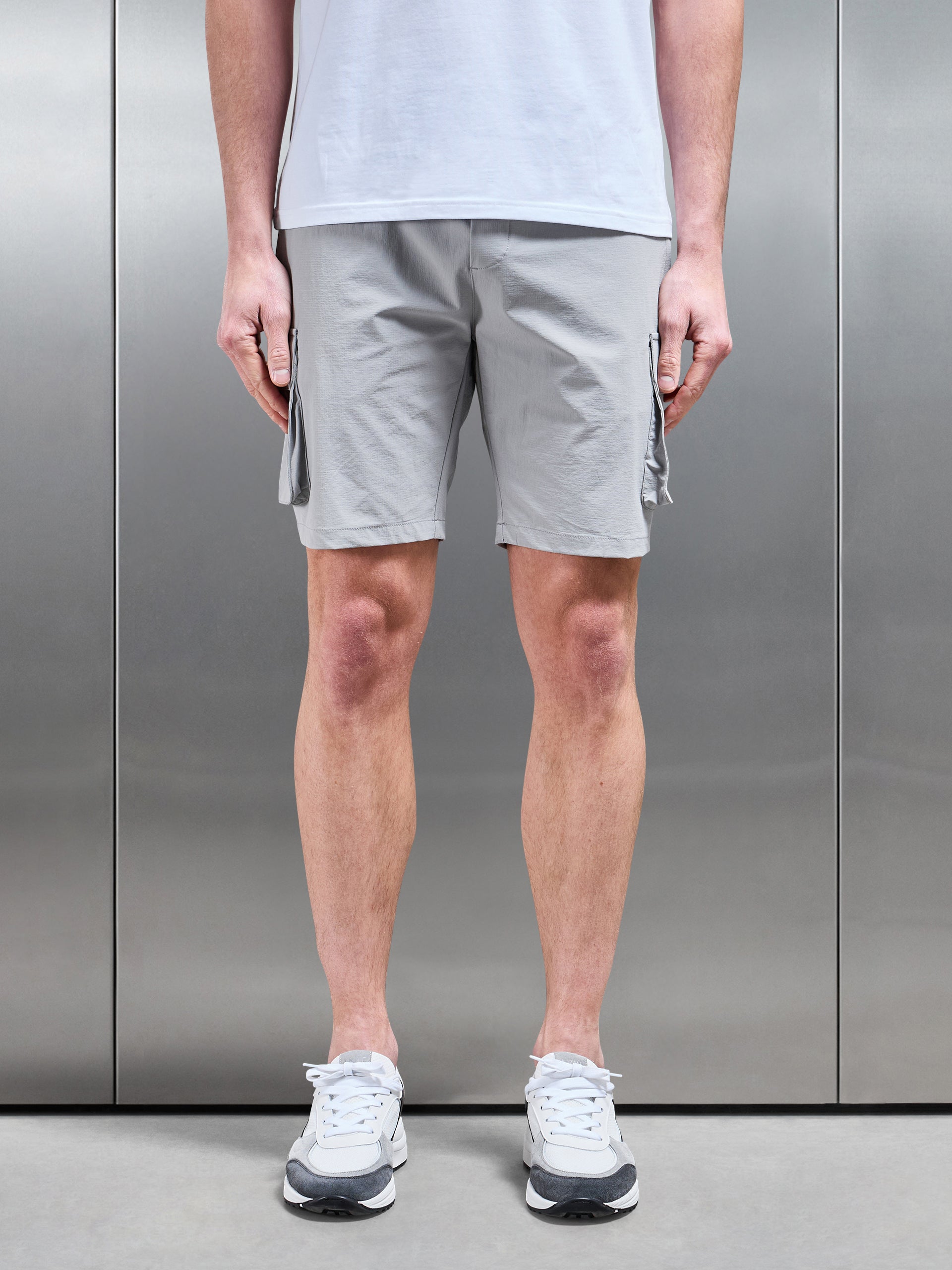 Utility Cargo Short in Mid Grey