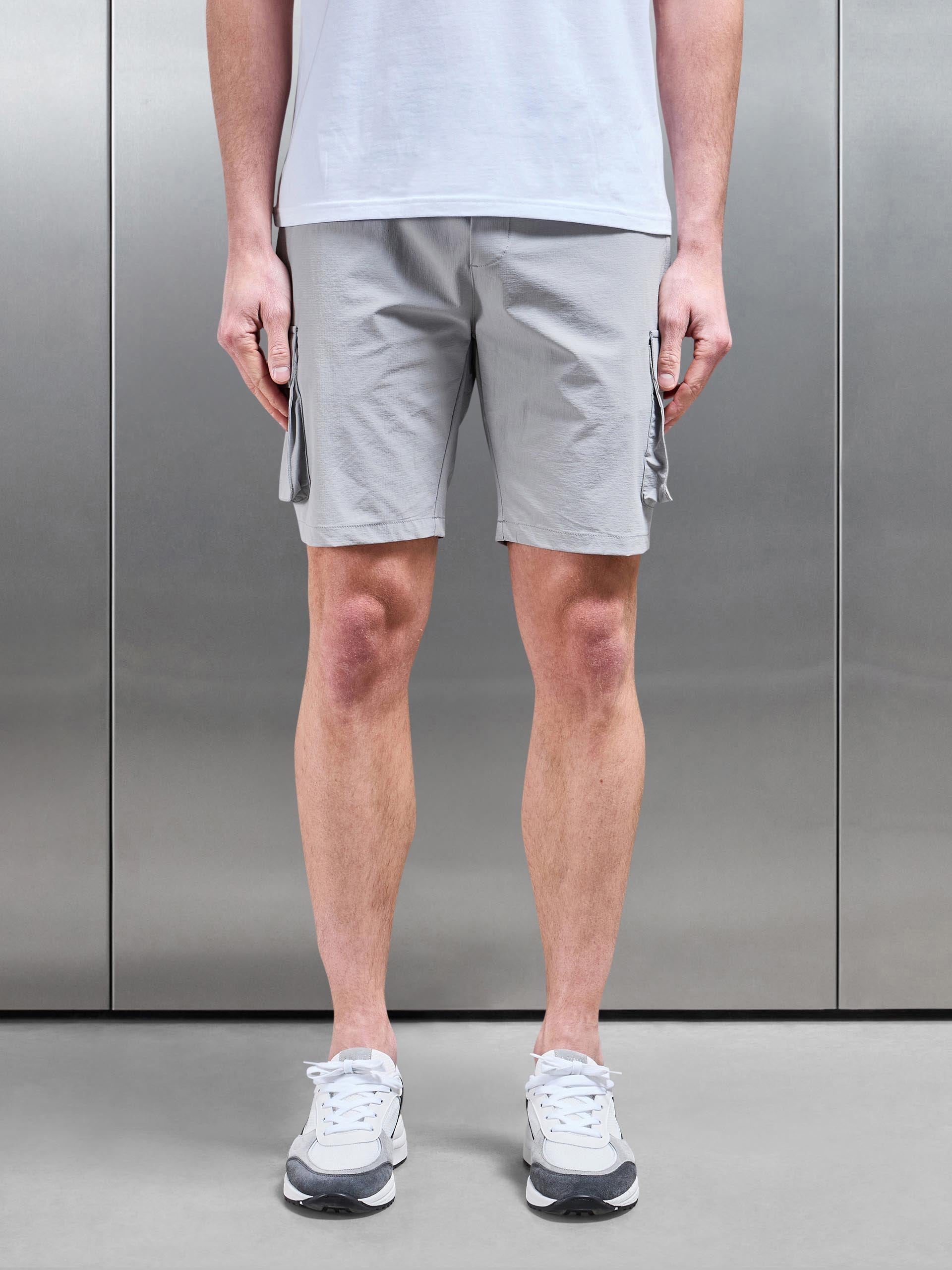 Utility Cargo Short in Mid Grey