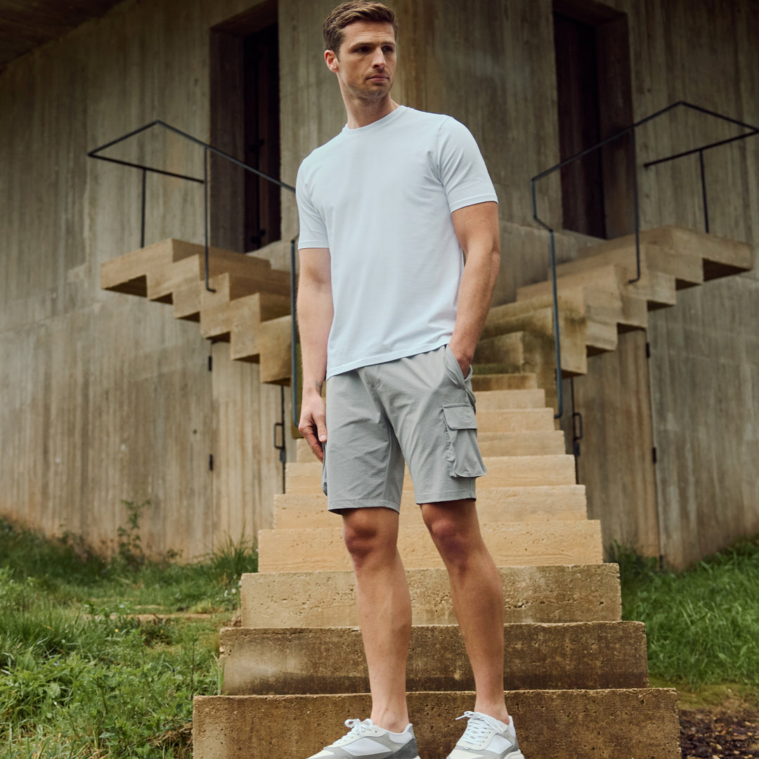 Utility Cargo Short in Mid Grey