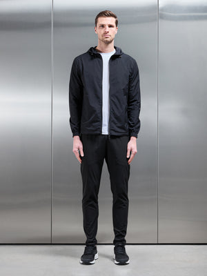 Utility Shell Windbreaker in Black