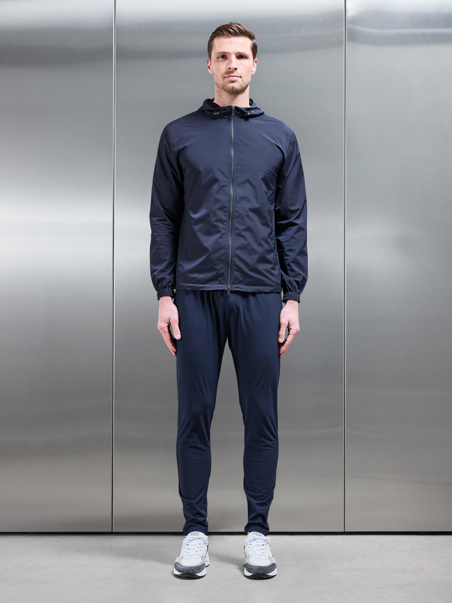 Utility Shell Windbreaker in Navy