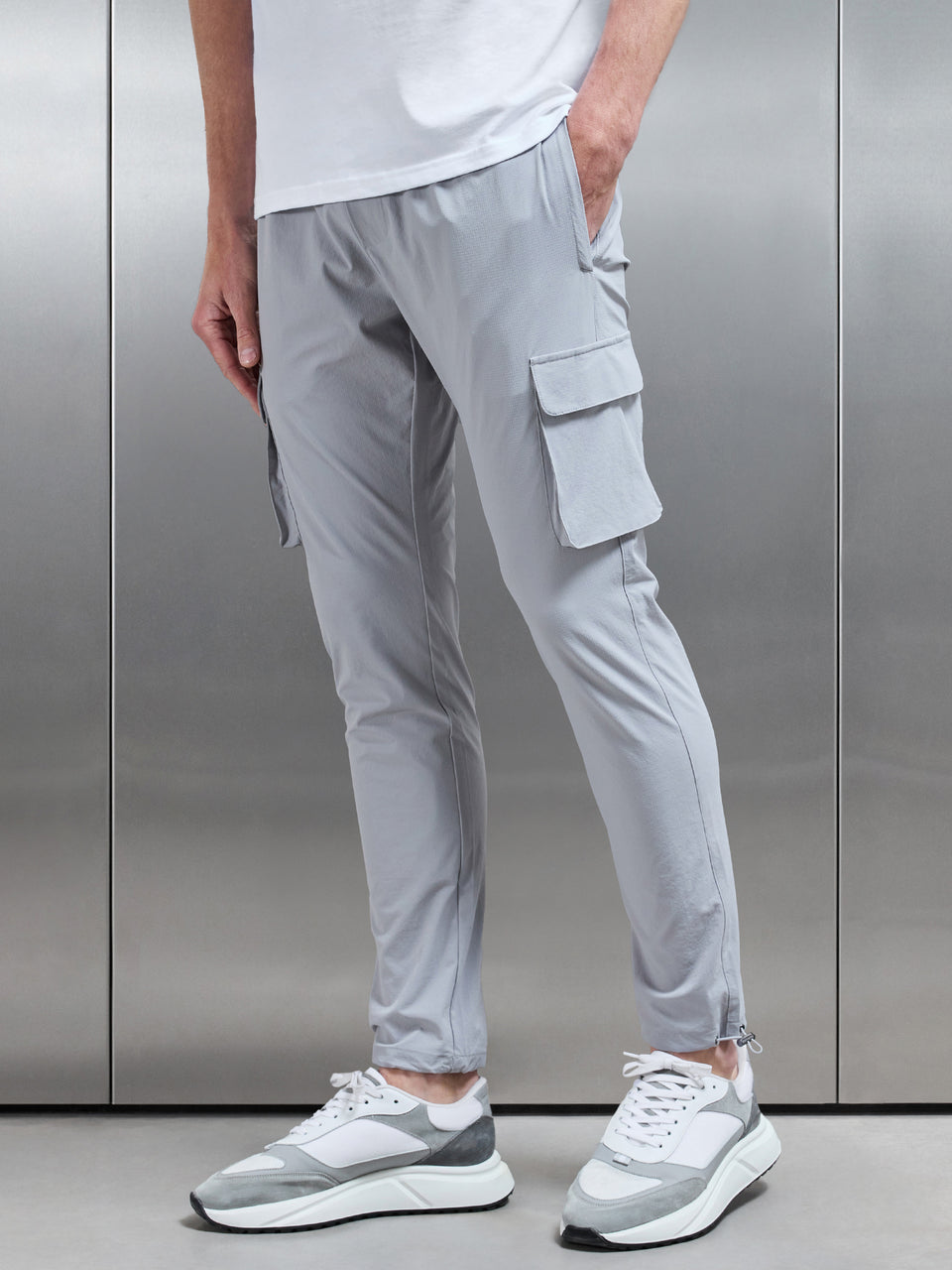 Utility Cargo Pant in Mid Grey