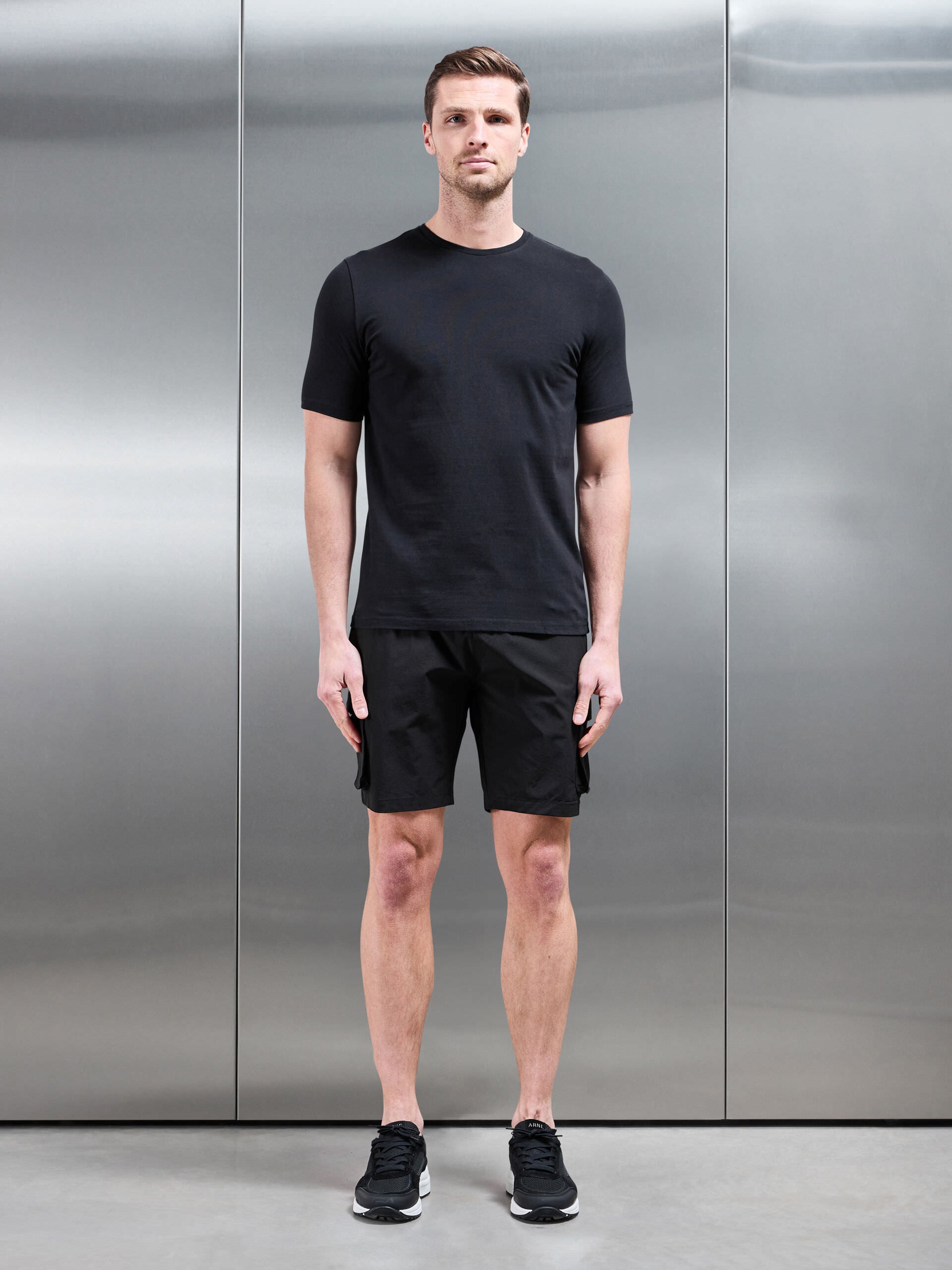 Utility Cargo Short in Black