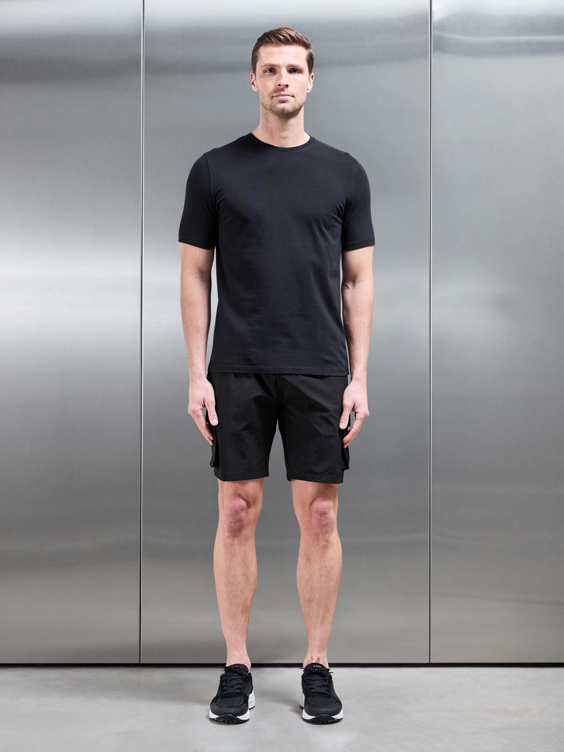 Utility Cargo Short in Black