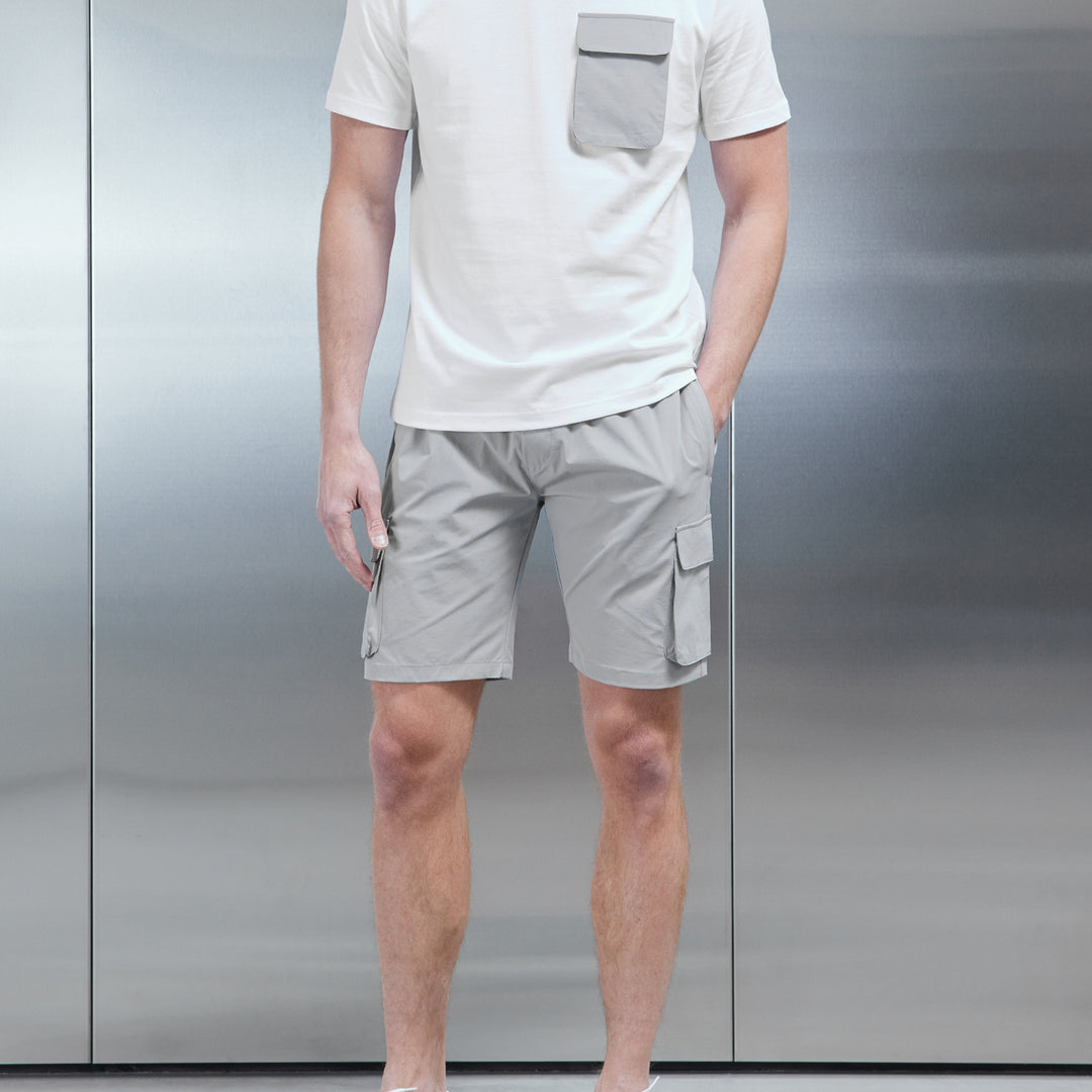 Utility Cargo Short in Mid Grey