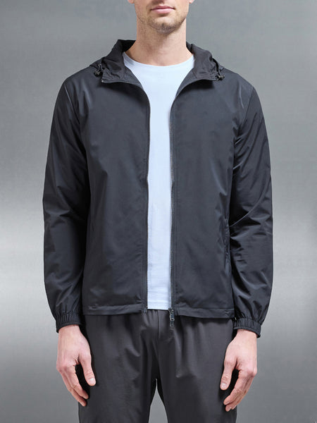 Utility Shell Windbreaker in Grey