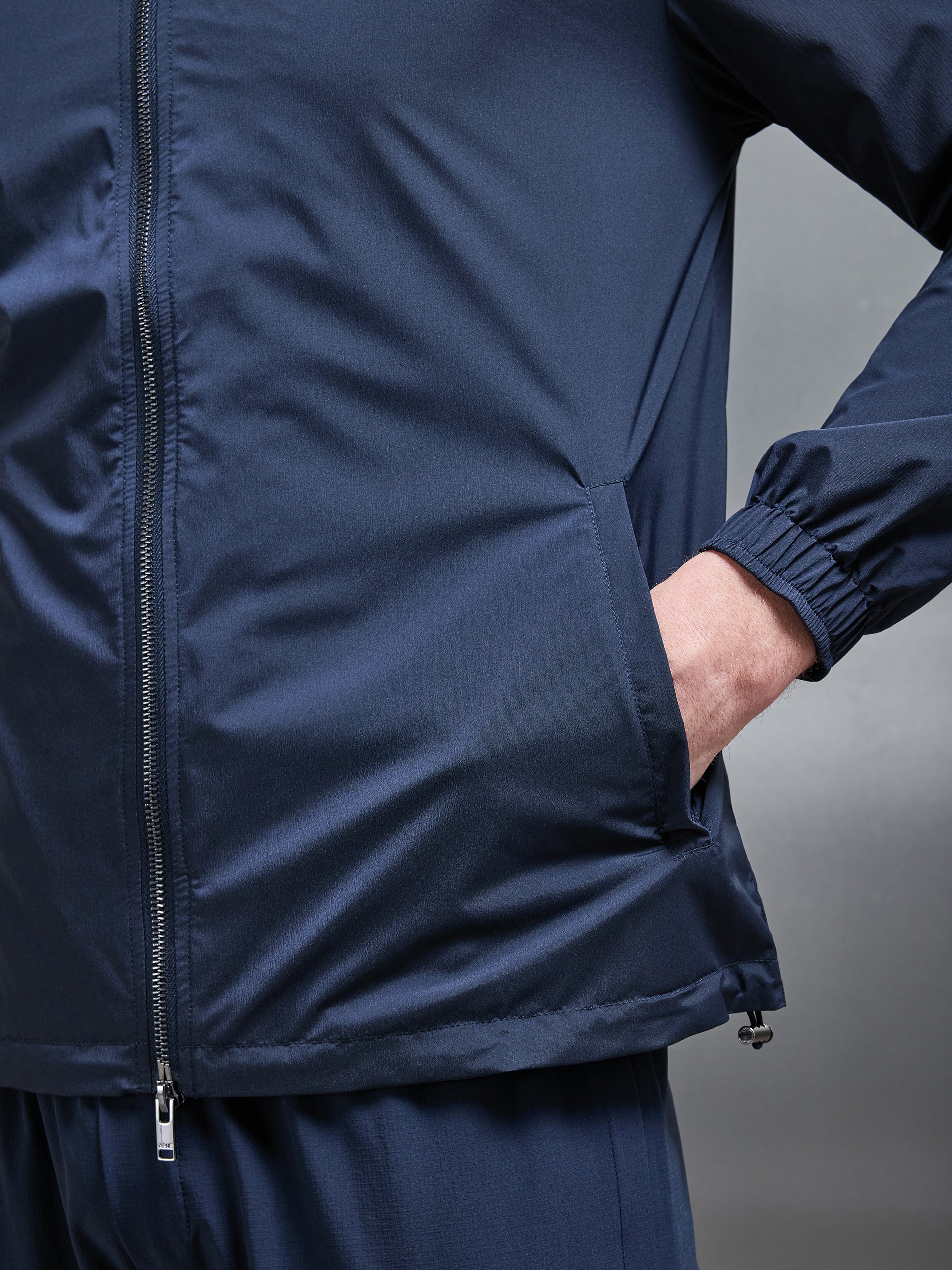 Utility Shell Windbreaker in Navy