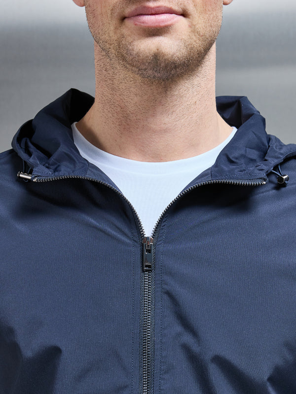 Utility Shell Windbreaker in Navy