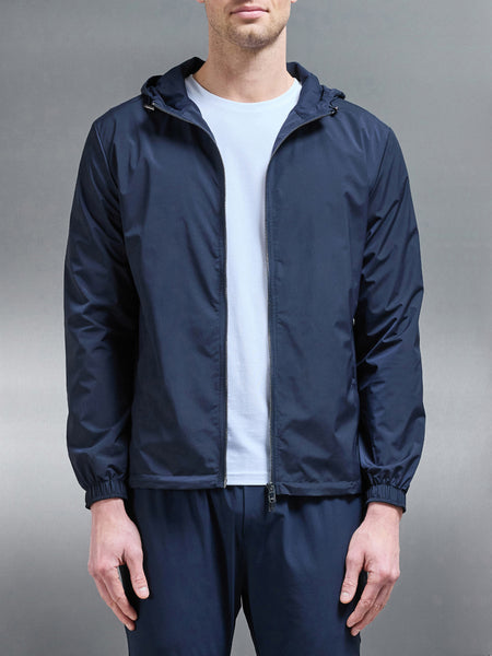 Utility Shell Windbreaker in Navy