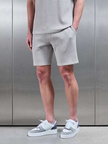Waffle Relaxed Short in Stone