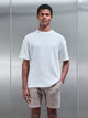 Waffle Relaxed T-Shirt in White