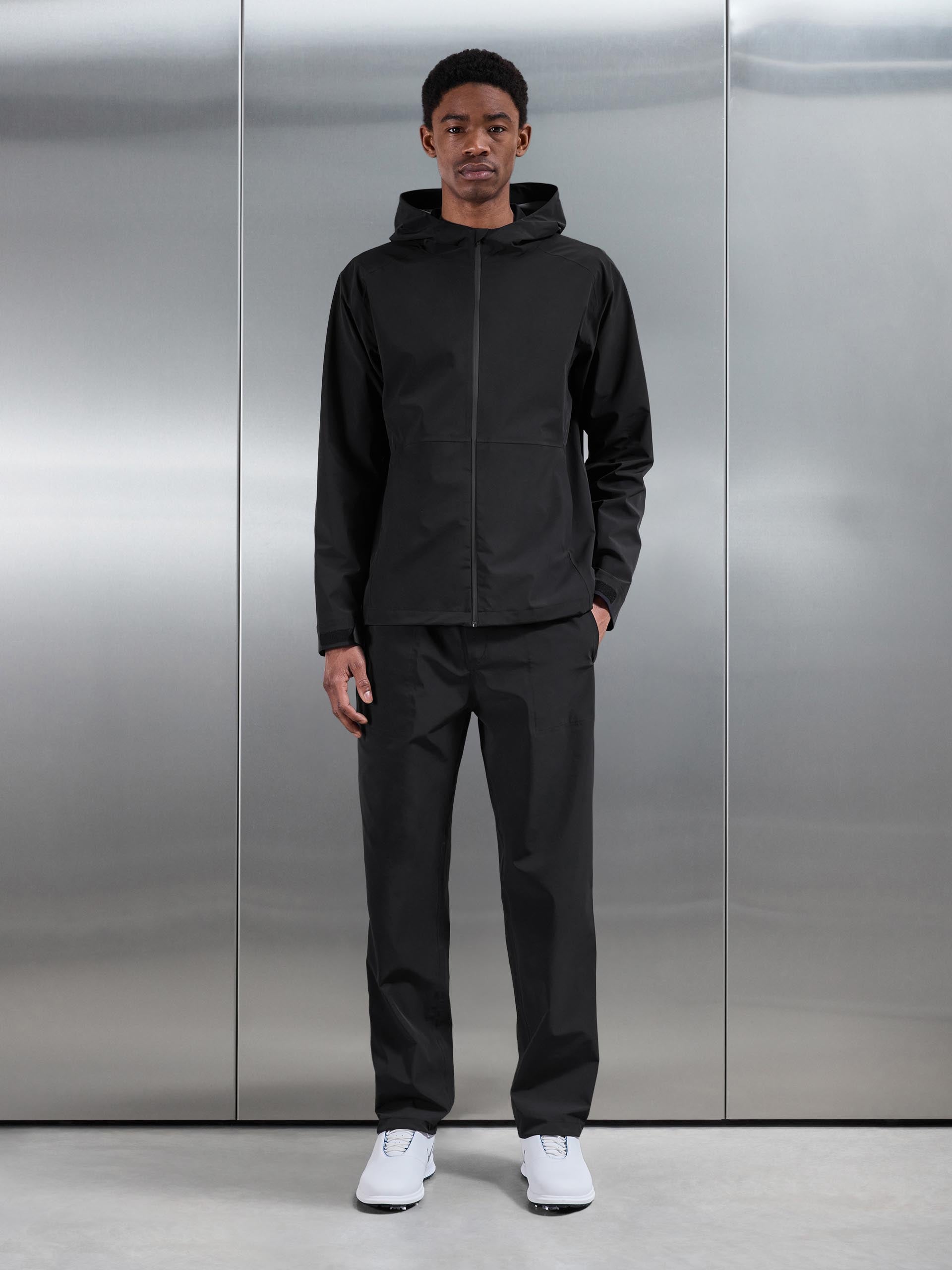 Waterproof Golf Jacket in Black