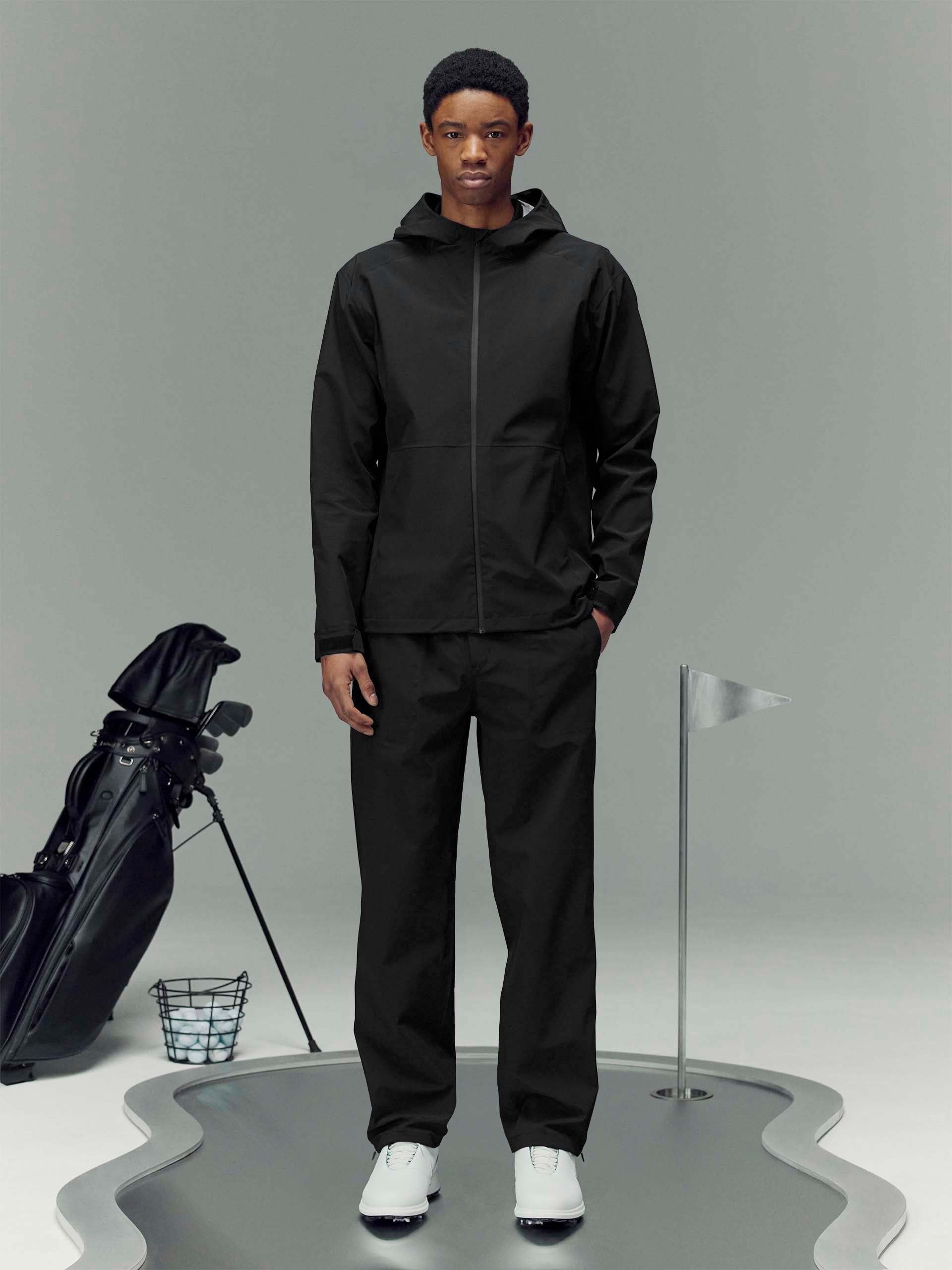 Waterproof Golf Jacket in Black