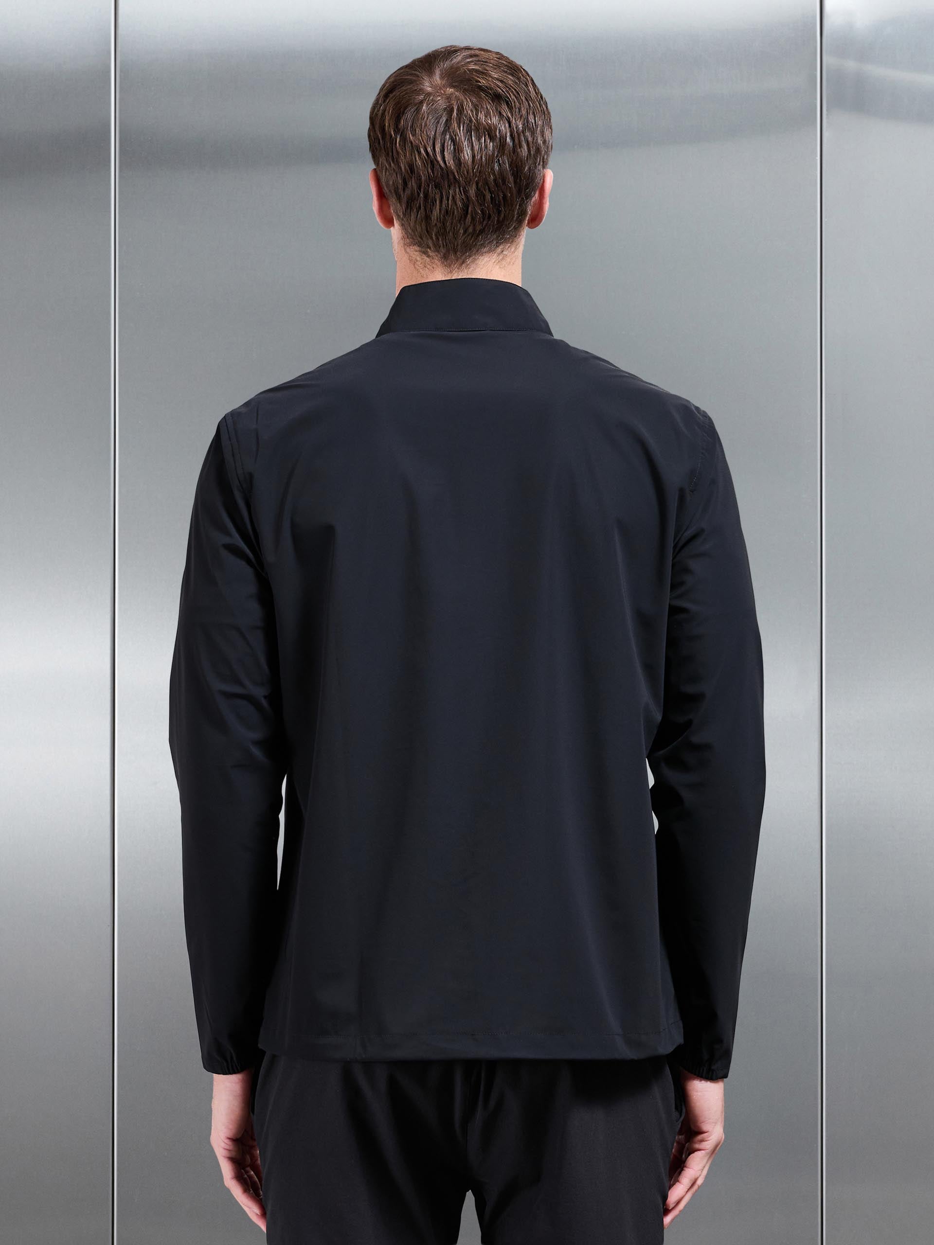 Water Repellent Cargo Jacket in Black
