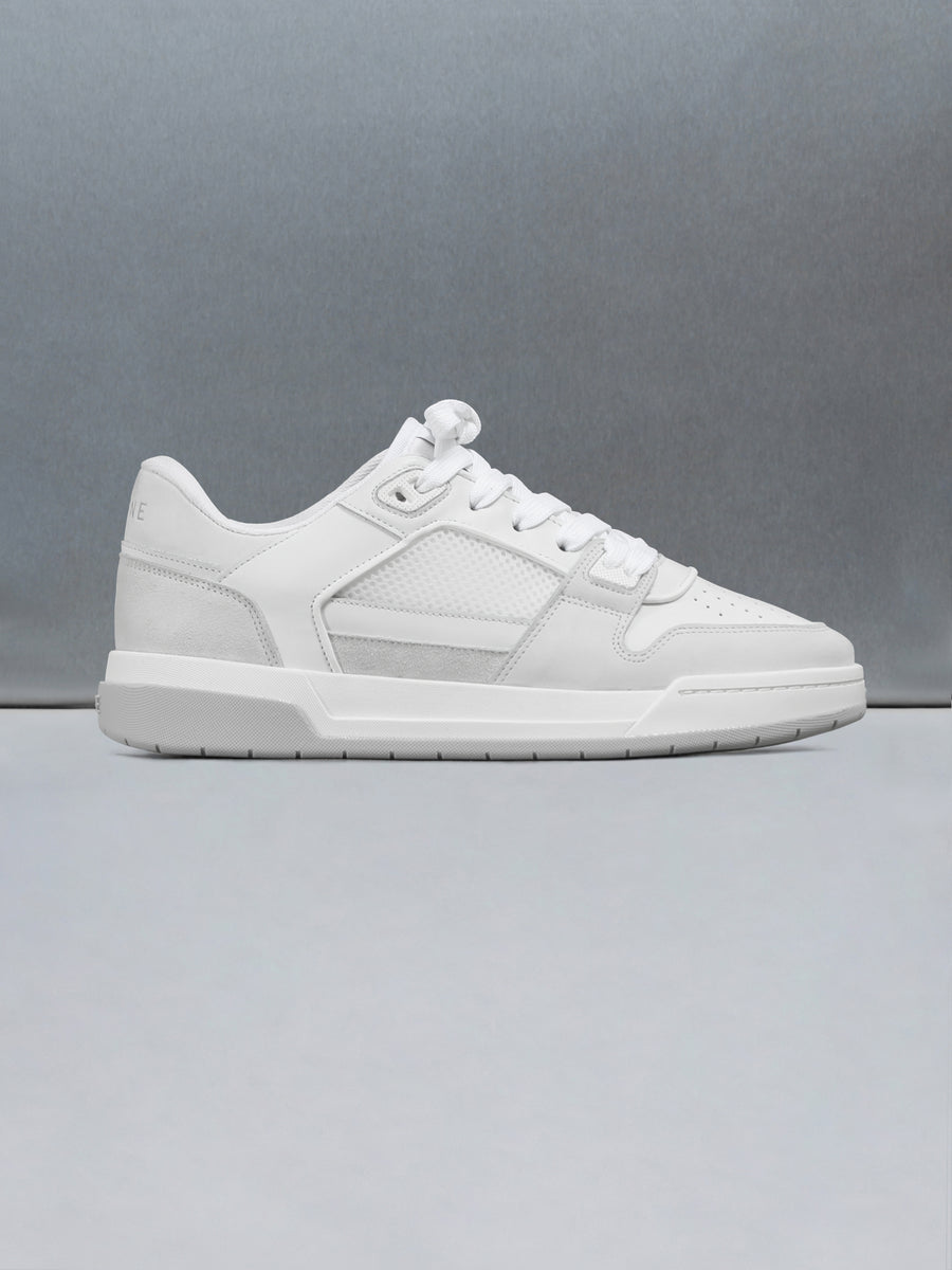 Basket Trainer in White Grey