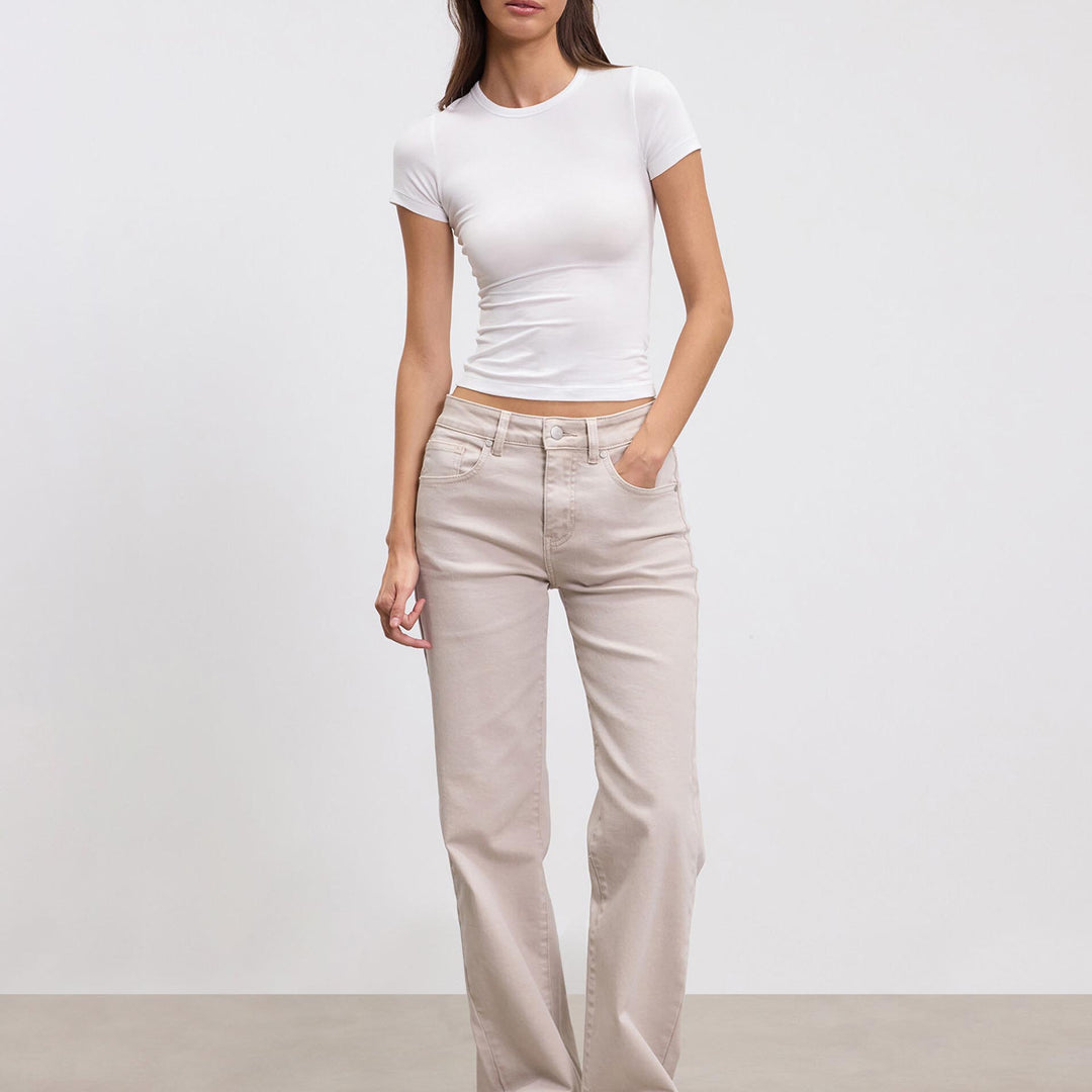 Womens Cotton Jersey T-Shirt in White