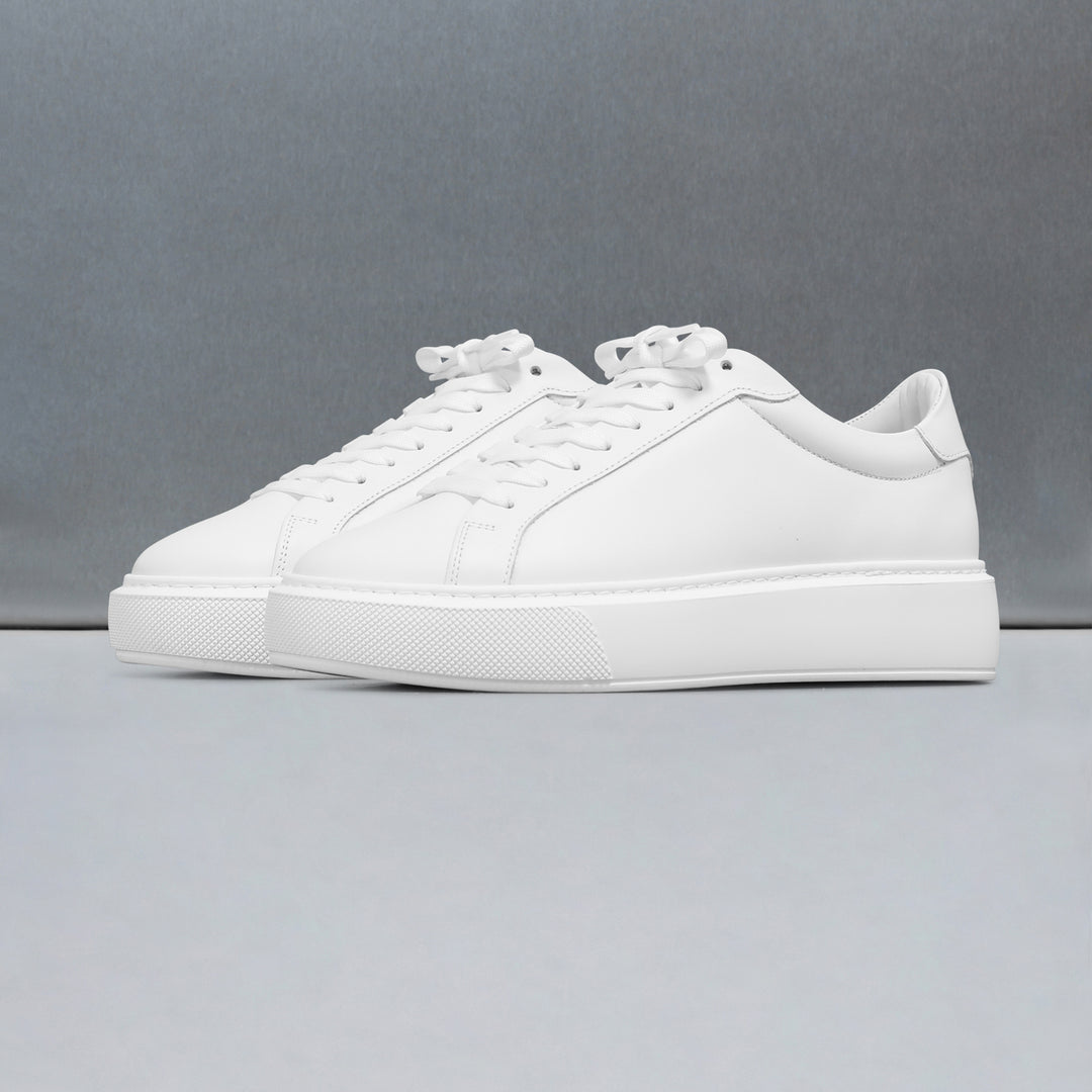 Womens Essential Leather Trainer in White