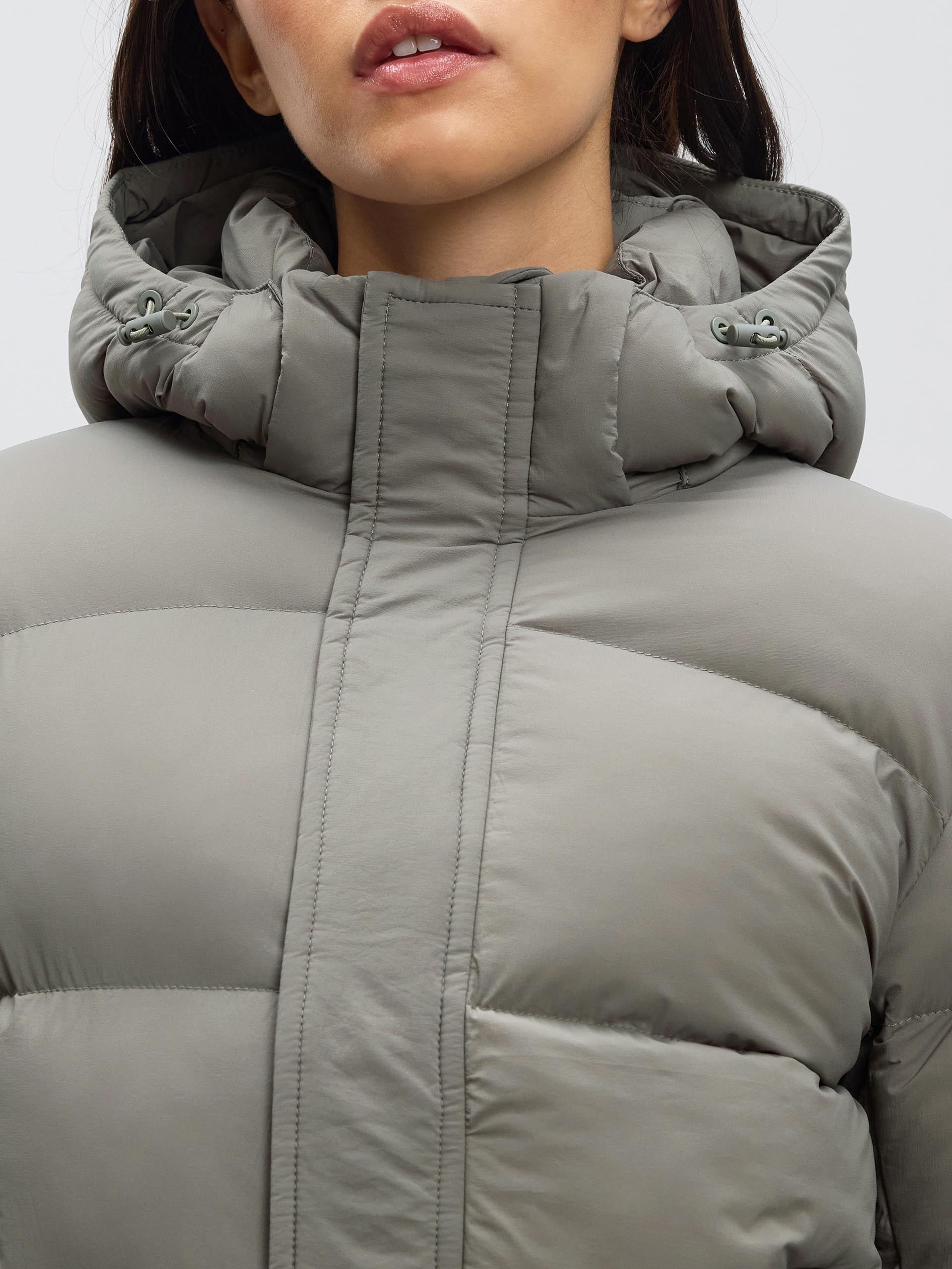 Womens Puffer Jacket in Sage
