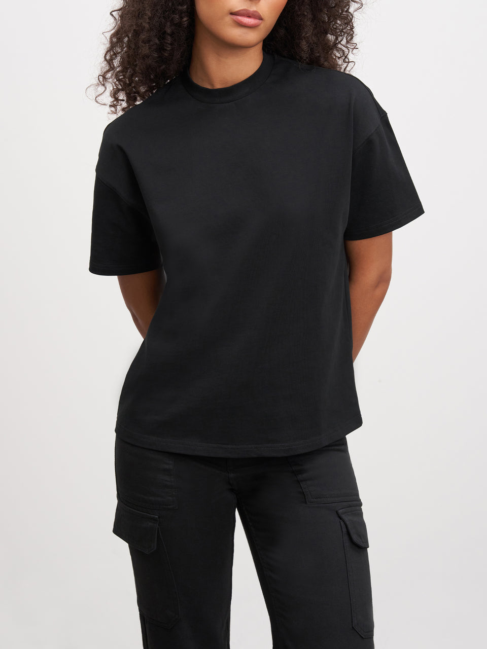 Womens Relaxed T-Shirt in Black