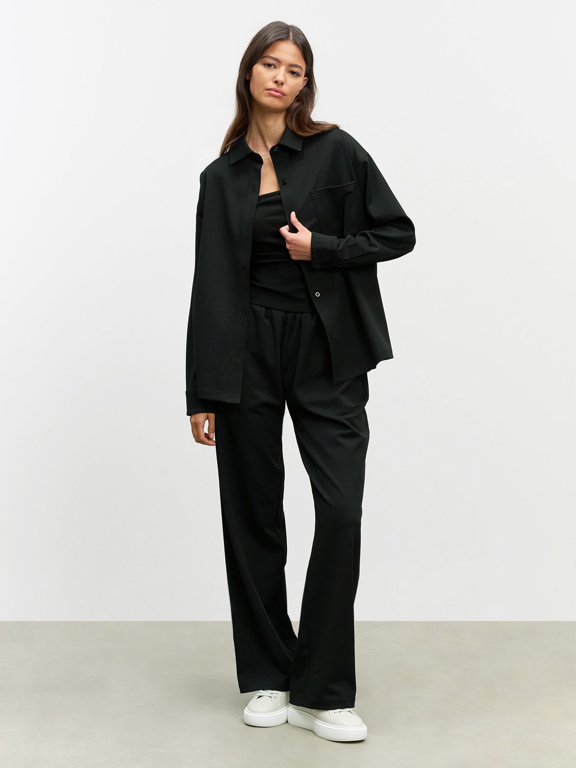 Womens Pull On Trouser in Black