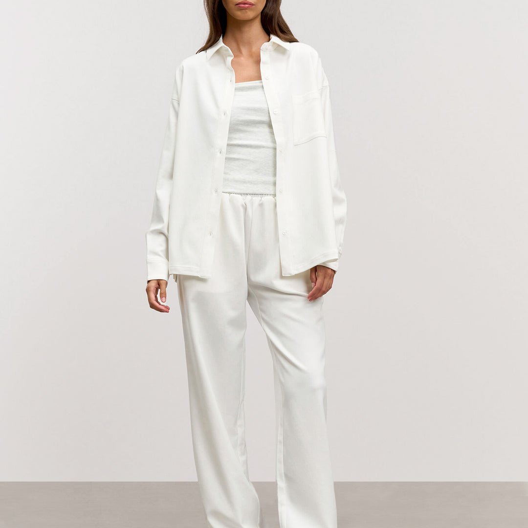 Womens Pull On Trouser in White