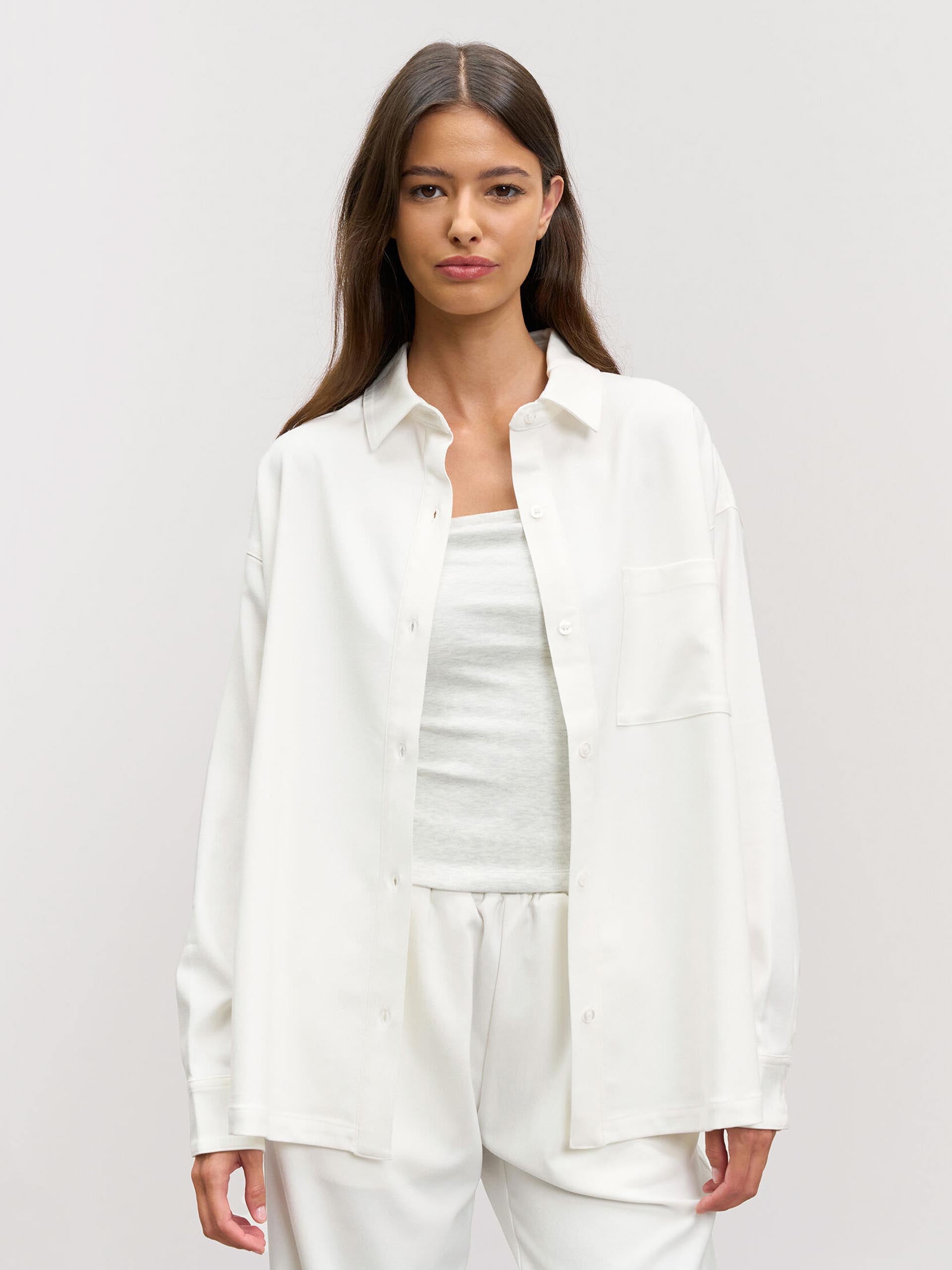 Womens Relaxed Shirt in White
