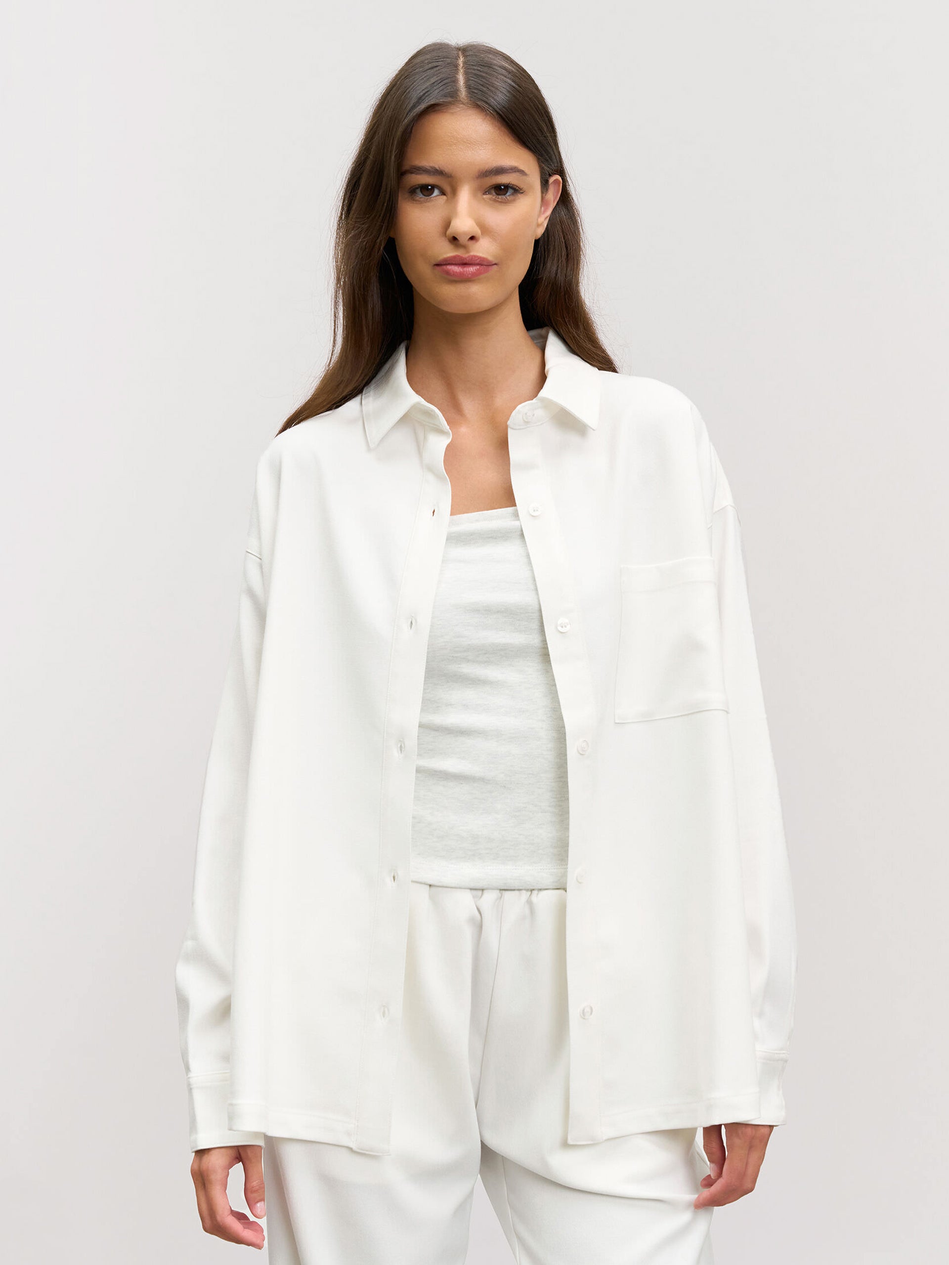 Womens Relaxed Shirt in White