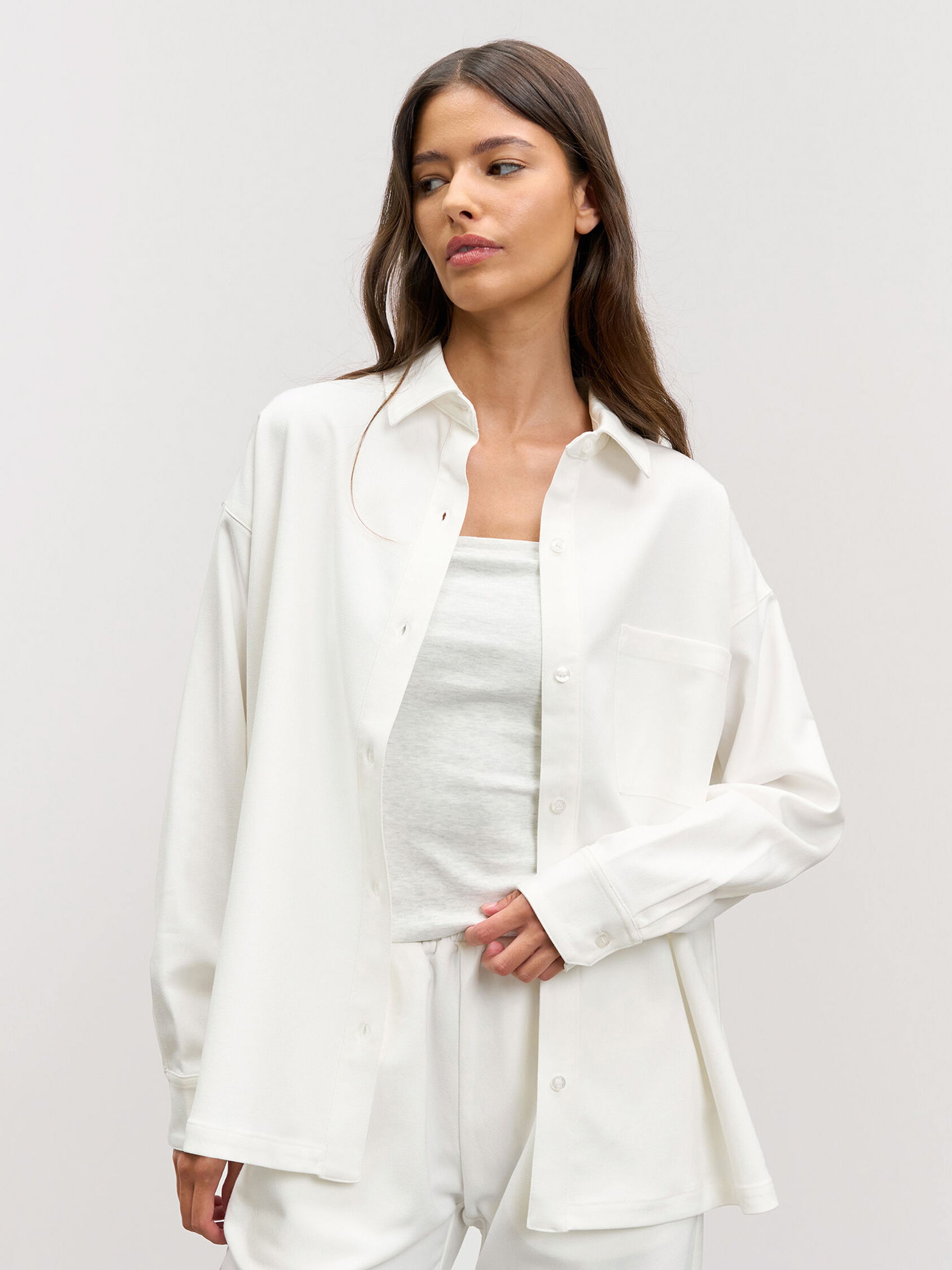 Womens Relaxed Shirt in White