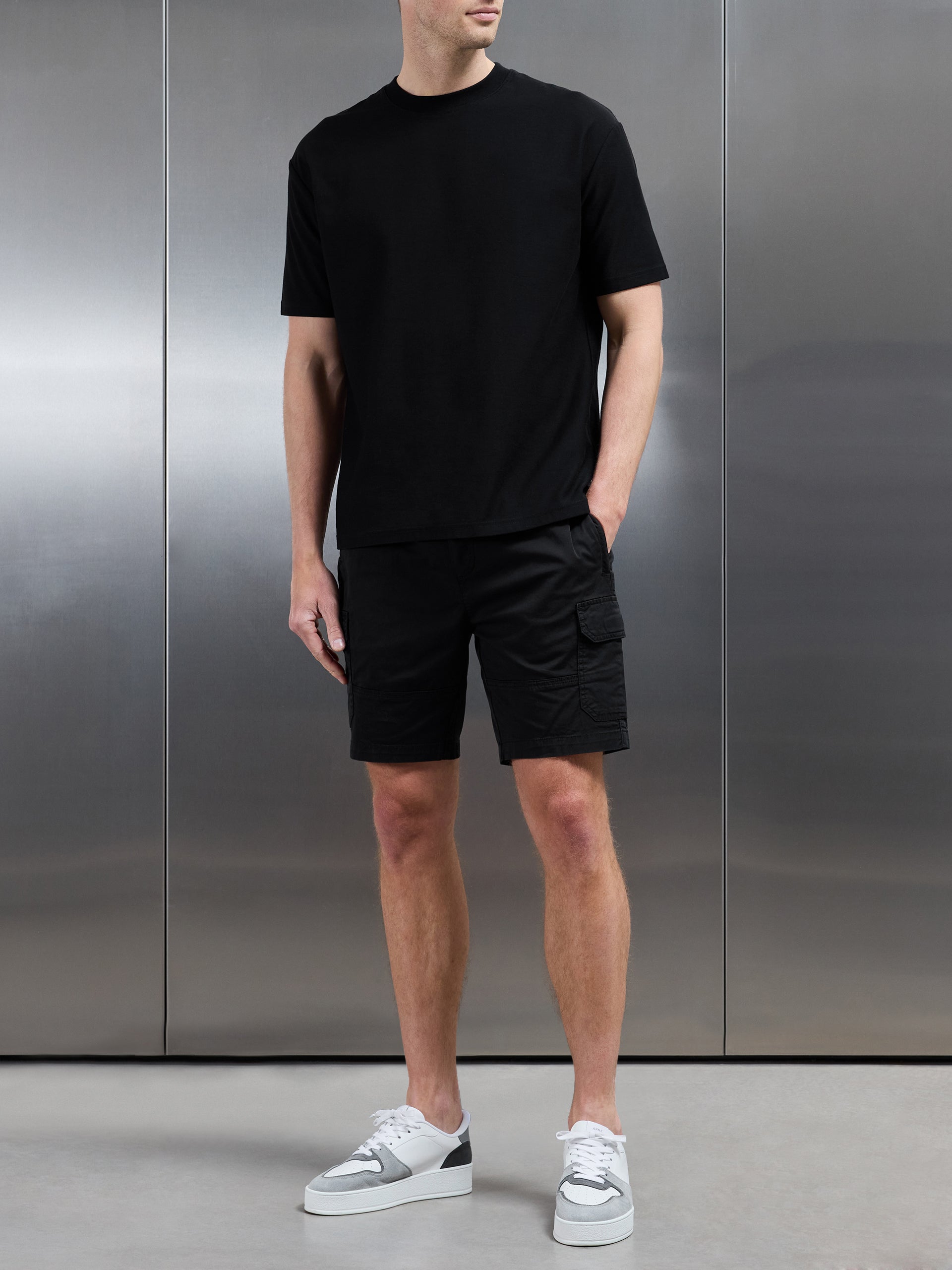 Worker Cargo Short in Black