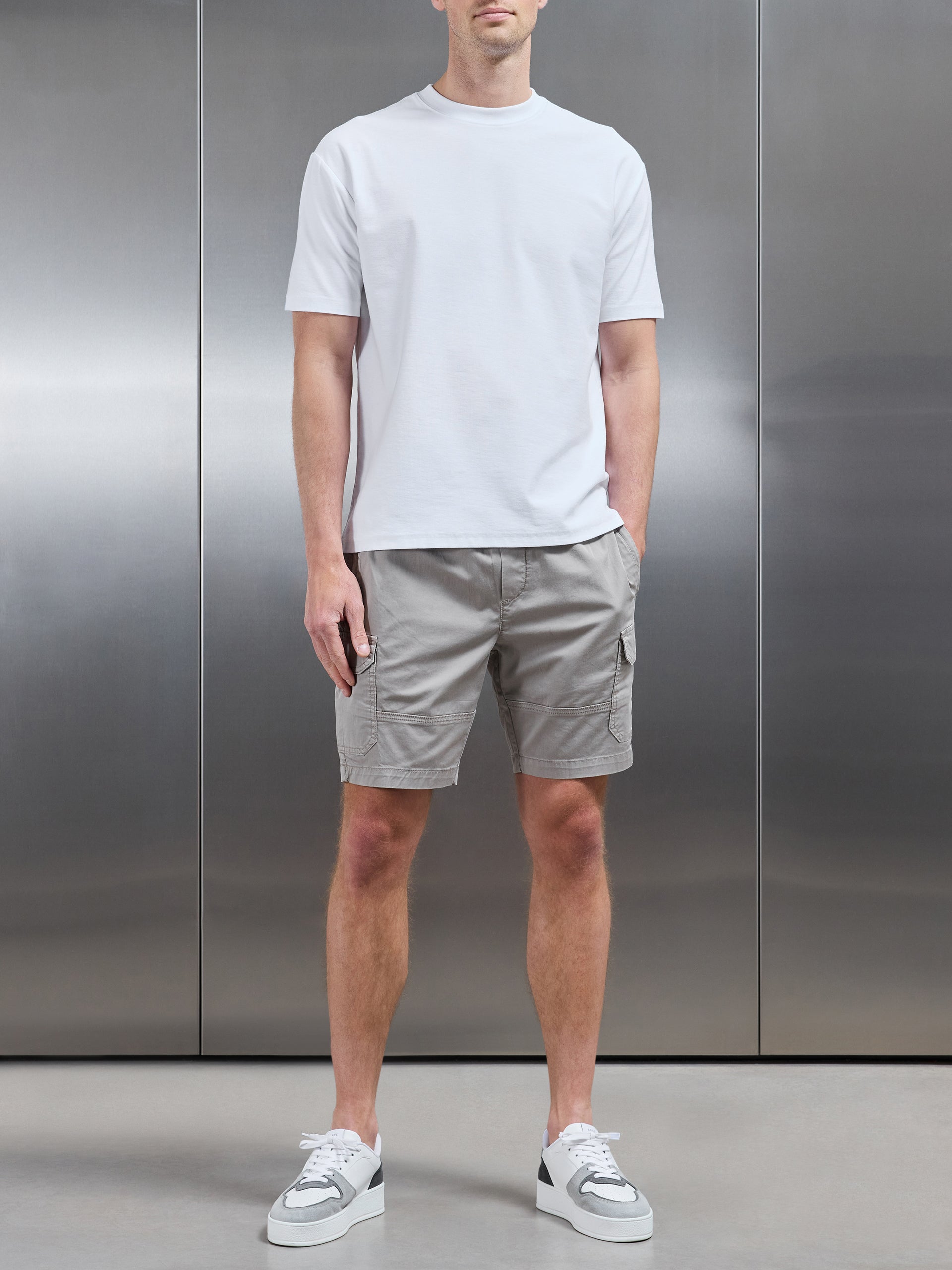 Worker Cargo Short in Stone