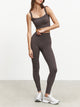 Womens Active Legging in Brown