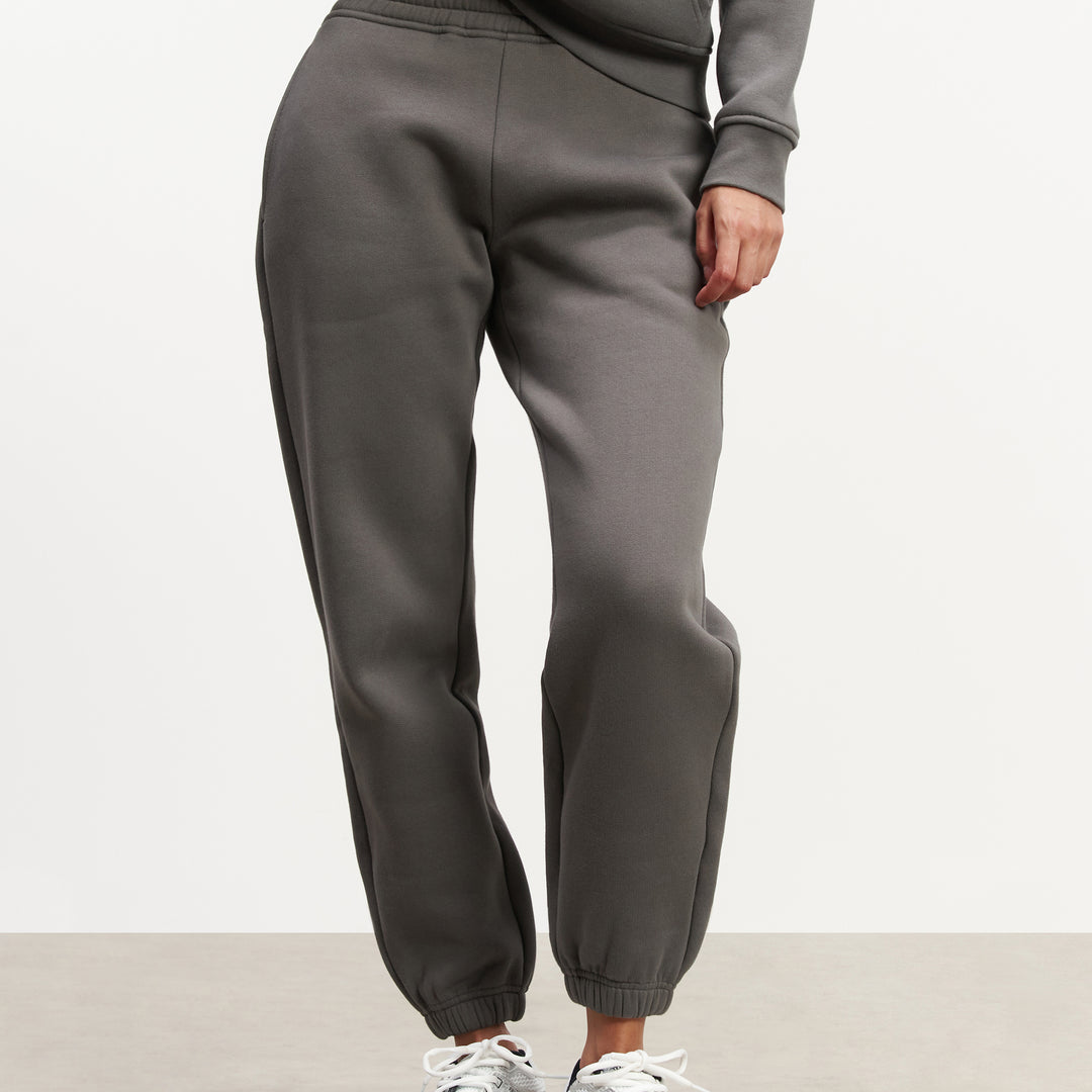 Womens Relaxed Cuffed Jogger in Grey