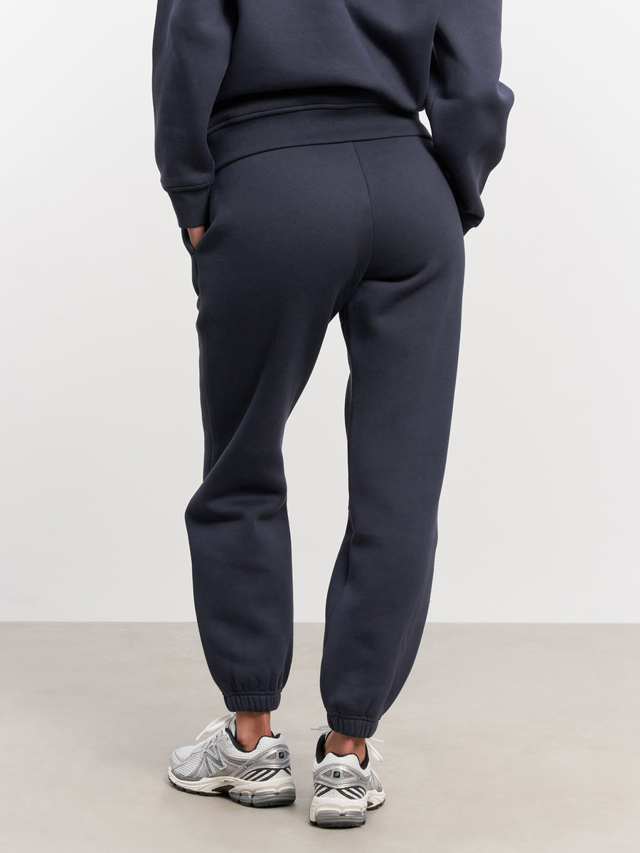 Womens Relaxed Cuffed Jogger in Slate Blue